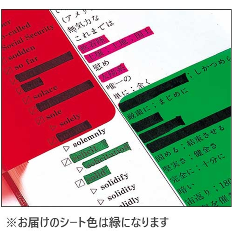 ゼブラ チェックシート SE-300-CK-G 緑 1個(ご注文単位1個)【直送品】