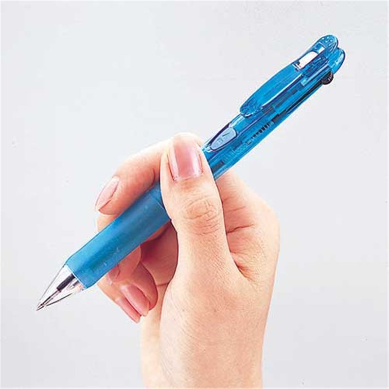 ゼブラ ボールペン クリップオンG 4色 B4A3-BL 青 1個(ご注文単位1個)【直送品】