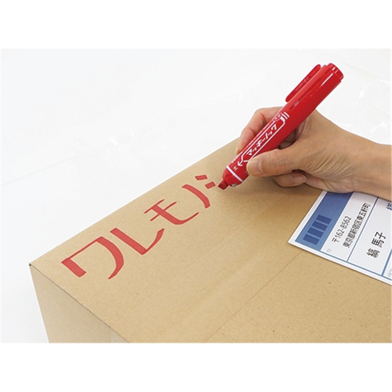 ゼブラ マッキーノック太字 赤 P-YYSB6-R 1個(ご注文単位1個)【直送品】