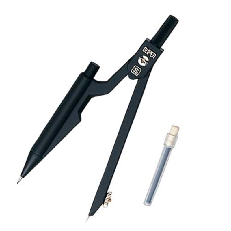 ソニック スーパーコンパス ノック503 0.5mm芯用 黒 1個(ご注文単位1個)【直送品】