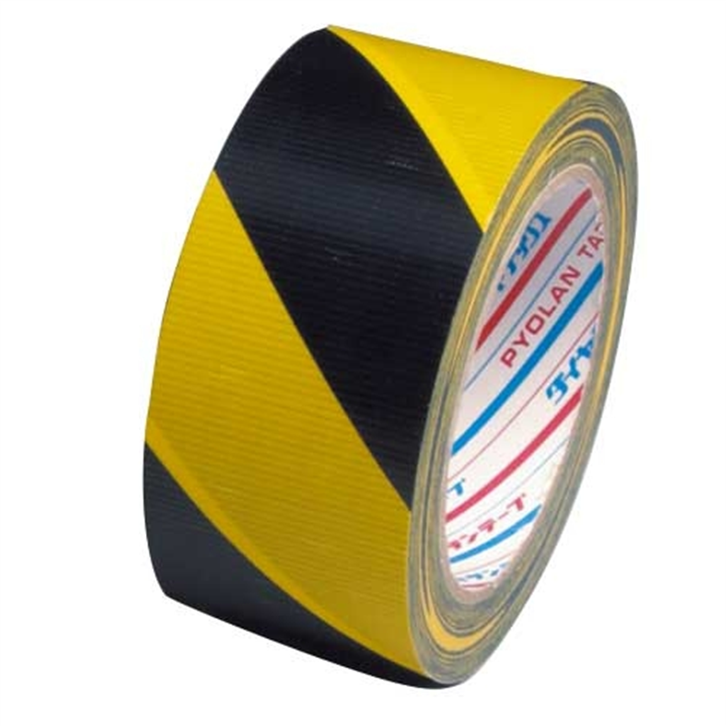 ダイヤテックス 安全標示テープ トラ50mm×25m TT-06-YB 1個（ご注文単位1個）【直送品】