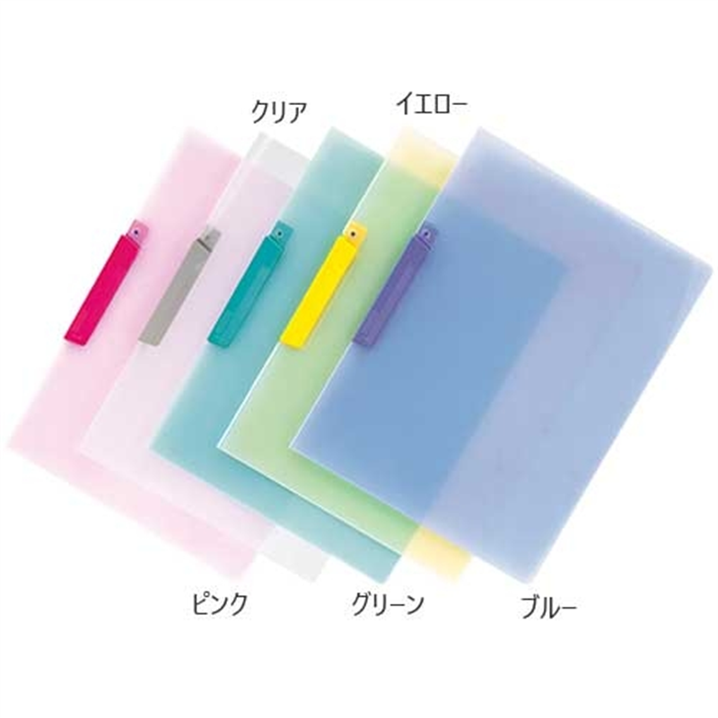 テージー クリップファイル CC-442 A4S 10冊 クリア 1個(ご注文単位1個)【直送品】
