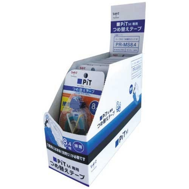 トンボ鉛筆 テープのりピットテープM詰替PR-MS8.4 10個/箱(ご注文単位1箱)【直送品】
