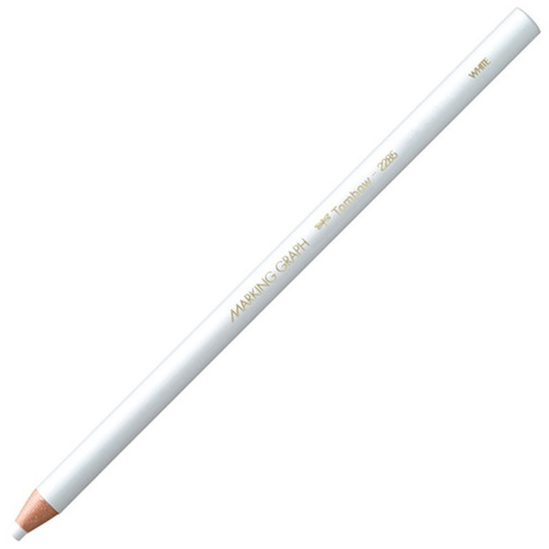 トンボ鉛筆 マーキンググラフ 2285-01 白 12本 1個(ご注文単位1個)【直送品】