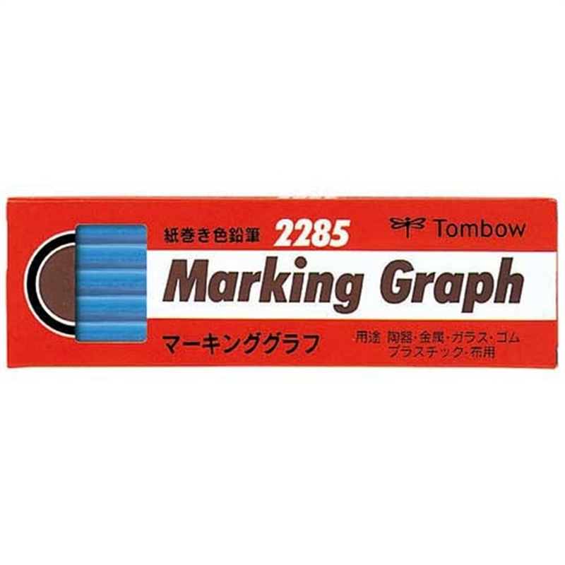 トンボ鉛筆 マーキンググラフ 2285-13 水色 12本 1個(ご注文単位1個)【直送品】