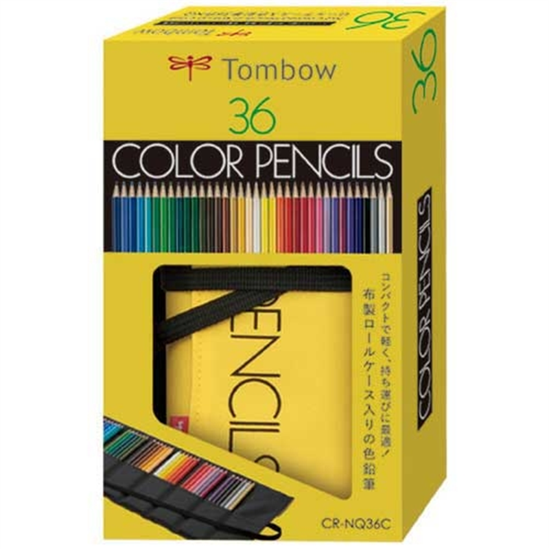 トンボ鉛筆 ロールケース入色鉛筆36色NQ CR-NQ36C 1個（ご注文単位1個）【直送品】