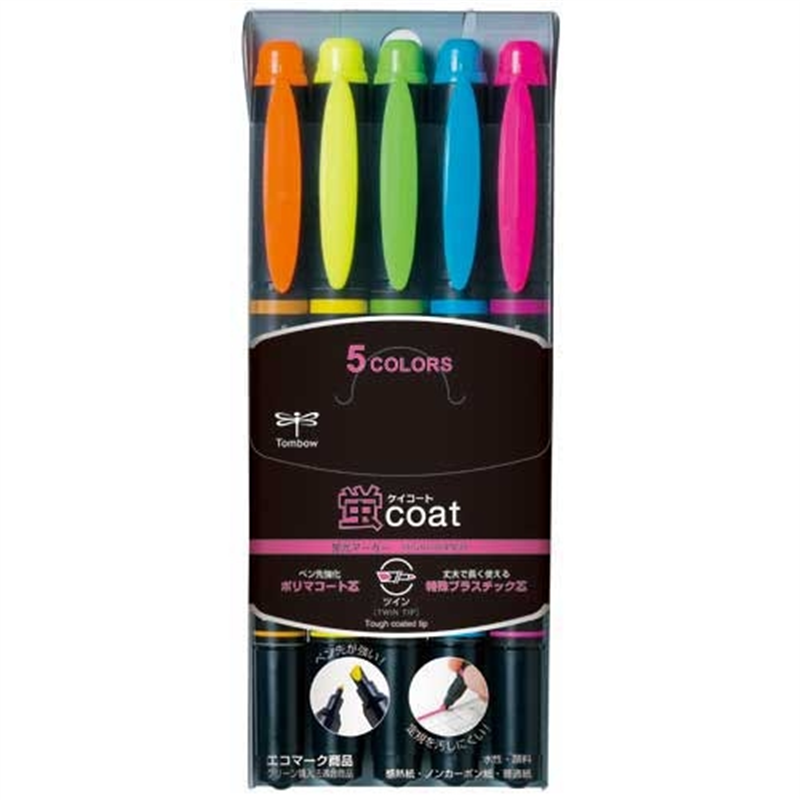 トンボ鉛筆 蛍コート WA-TC5C 5色セット 1個（ご注文単位1個）【直送品】