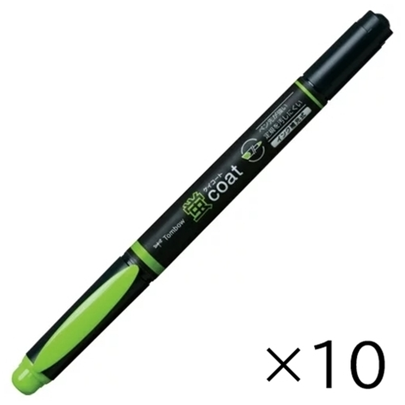 トンボ鉛筆 蛍コート WA-TC92 黄緑 10本 1個(ご注文単位1個)【直送品】