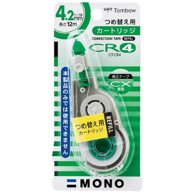 トンボ鉛筆 修正テープ モノCXカートリッジ CT-CR4 1個(ご注文単位1個)【直送品】