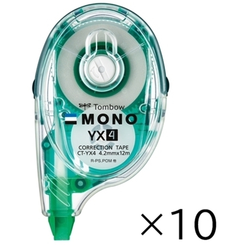 トンボ鉛筆 修正テープ モノYX CT-YX4 10個/箱(ご注文単位1箱)【直送品】