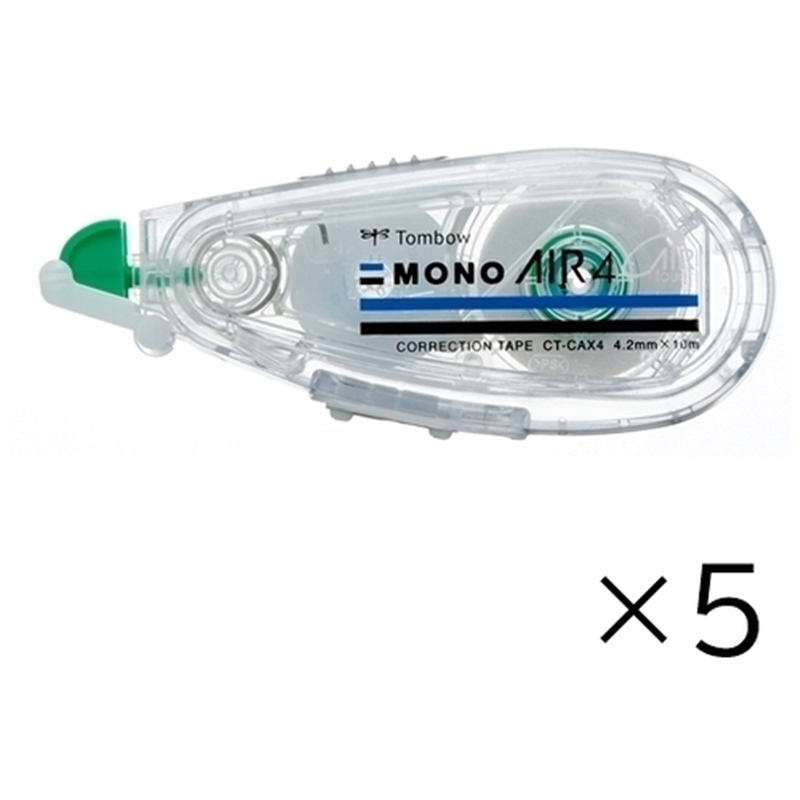 トンボ鉛筆 修正テープモノエアー本体4.2mmCT-CAX4 5個/箱（ご注文単位1箱）【直送品】