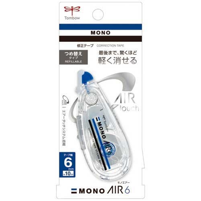 トンボ鉛筆 修正テープモノエアー本体6mm CT-CAX6 1個（ご注文単位1個）【直送品】