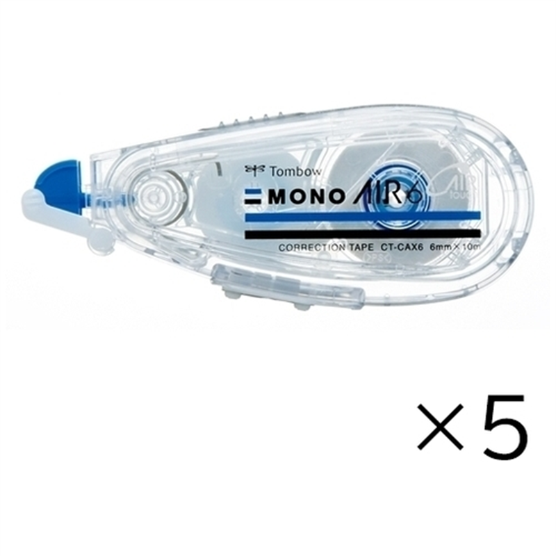 トンボ鉛筆 修正テープモノエアー本体6mm CT-CAX6 5個/箱（ご注文単位1箱）【直送品】