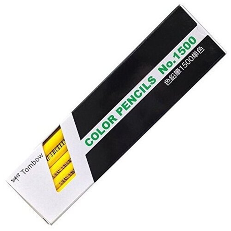 トンボ鉛筆 色鉛筆 単色 12本入 1500-03 黄色 1個（ご注文単位1個）【直送品】