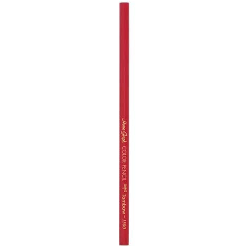 トンボ鉛筆 色鉛筆 単色 12本入 1500-25 赤 1個（ご注文単位1個）【直送品】