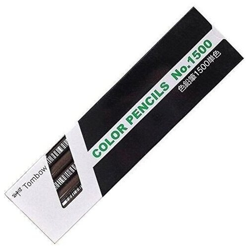 トンボ鉛筆 色鉛筆 単色 12本入 1500-32 こげ茶 1個（ご注文単位1個）【直送品】