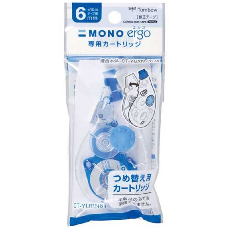 トンボ鉛筆 修正テープCT モノエルゴN6 CT-YURN6 1個(ご注文単位1個)【直送品】