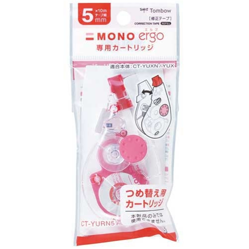 トンボ鉛筆 修正テープCT モノエルゴN5 CT-YURN5 1個(ご注文単位1個)【直送品】
