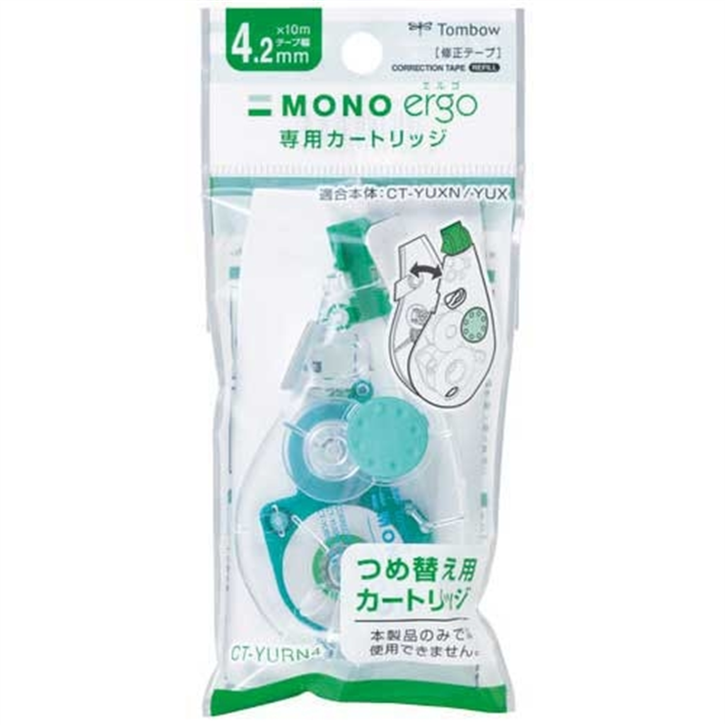 トンボ鉛筆 修正テープCT モノエルゴN4 CT-YURN4 1個（ご注文単位1個）【直送品】