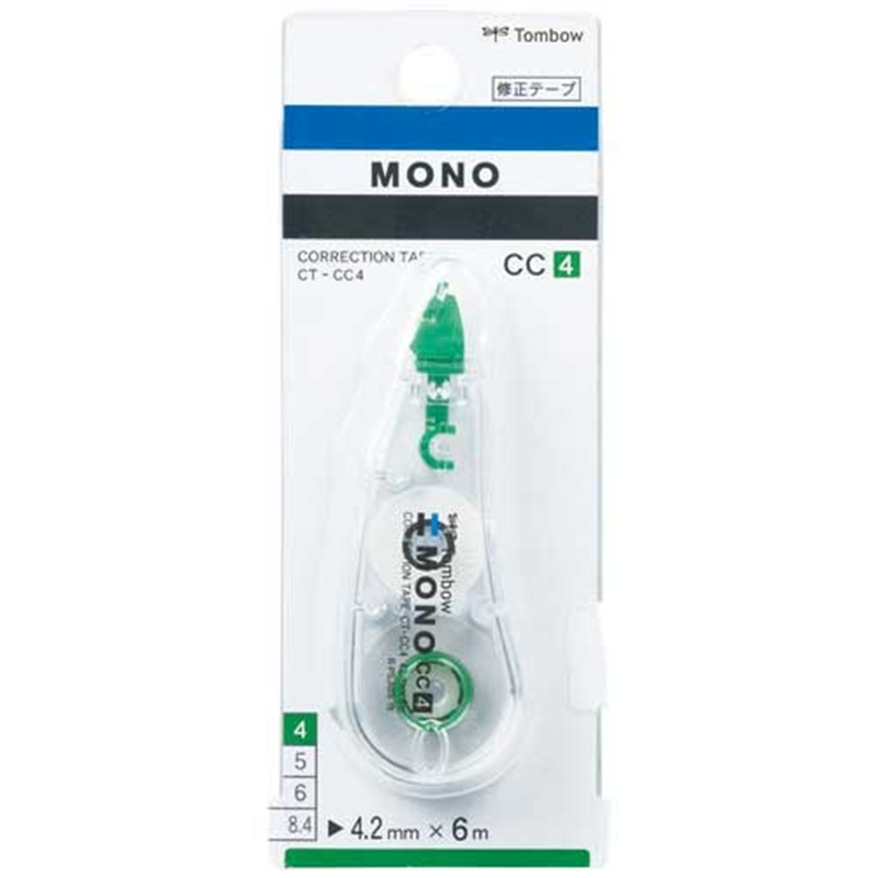 トンボ鉛筆 修正テープ モノCC 4.2mm CT-CC4 10個/箱(ご注文単位1箱)【直送品】