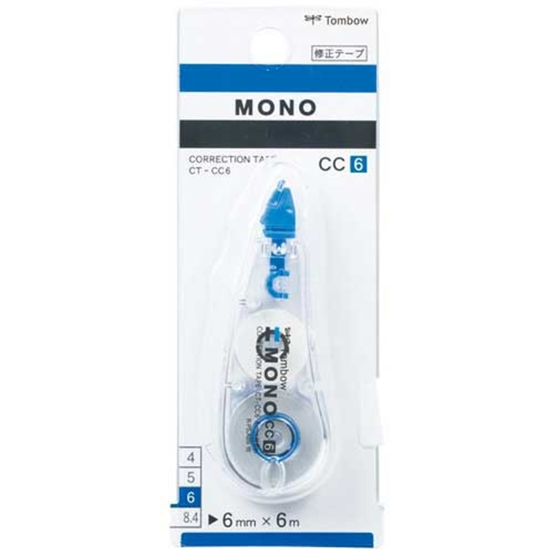 トンボ鉛筆 修正テープ モノCC 6mm CT-CC6 10個/箱(ご注文単位1箱)【直送品】
