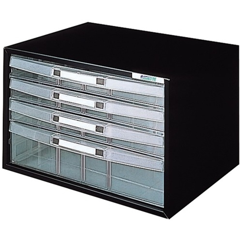 ナカバヤシ アバンテケースA4横 浅3深1 AL-W4-D 黒 1個（ご注文単位1個）【直送品】