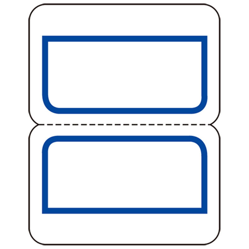 ニチバン PCインデックスラベル PC-132B 青枠10冊 1個(ご注文単位1個)【直送品】