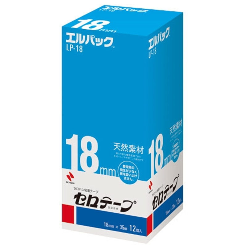 ニチバン セロテープ Lパック LP-18 18mm×35m 12巻 1個(ご注文単位1個)【直送品】