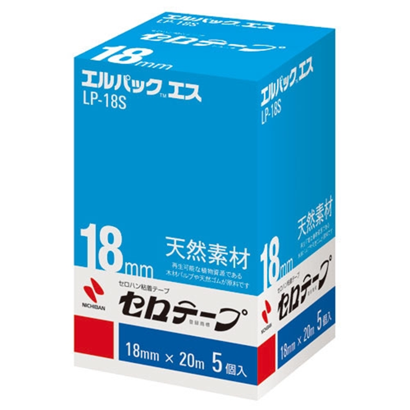 ニチバン セロテープ Lパック LP-18S 18mm×20m 5巻 1個(ご注文単位1個)【直送品】