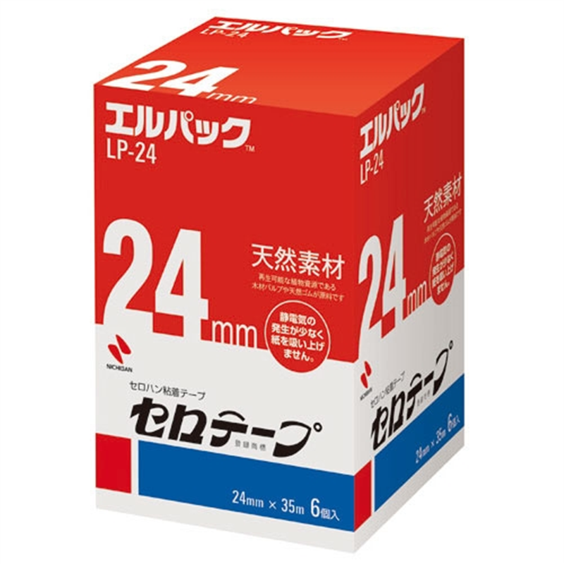 ニチバン セロテープ Lパック LP-24 24mm×35m 6巻 1個(ご注文単位1個)【直送品】