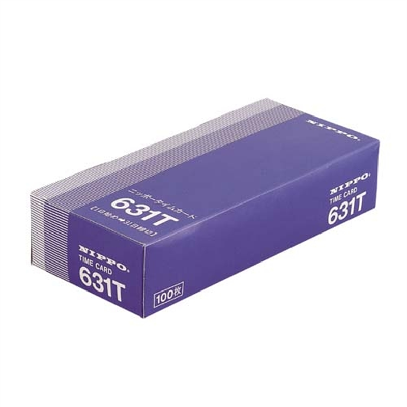 ニッポー タイムカード 631T 100枚 1個(ご注文単位1個)【直送品】