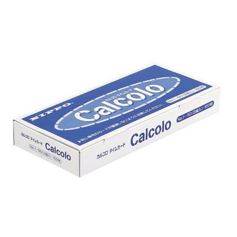 ニッポー タイムカード カルコロカード 1個(ご注文単位1個)【直送品】