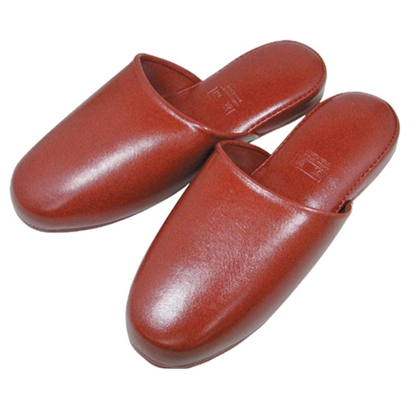 ニッポンスリッパ アニリンプラットスリッパ 348552BR M 10足 1個（ご注文単位1個）【直送品】