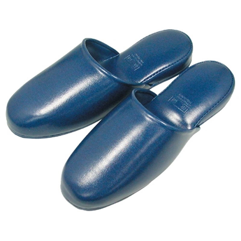 ニッポンスリッパ アニリンプラットスリッパ 348554BL M 10足 1個（ご注文単位1個）【直送品】