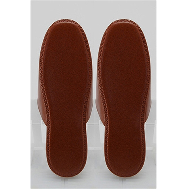 ニッポンスリッパ アニリンプラットスリッパ 348917BR L 1個(ご注文単位1個)【直送品】