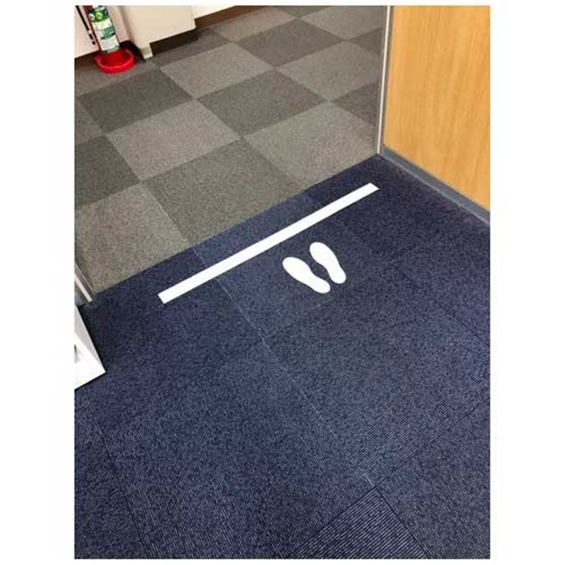 ニトムズ officeサイン 足型 白 左右 1セット 1個(ご注文単位1個)【直送品】