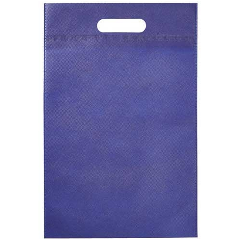 ハピラ 不織布小判抜きバッグ ネイビー 10枚 1個（ご注文単位1個）【直送品】