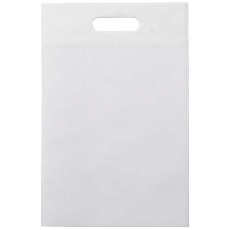 ハピラ 不織布小判抜きバッグ ホワイト 10枚 1個（ご注文単位1個）【直送品】