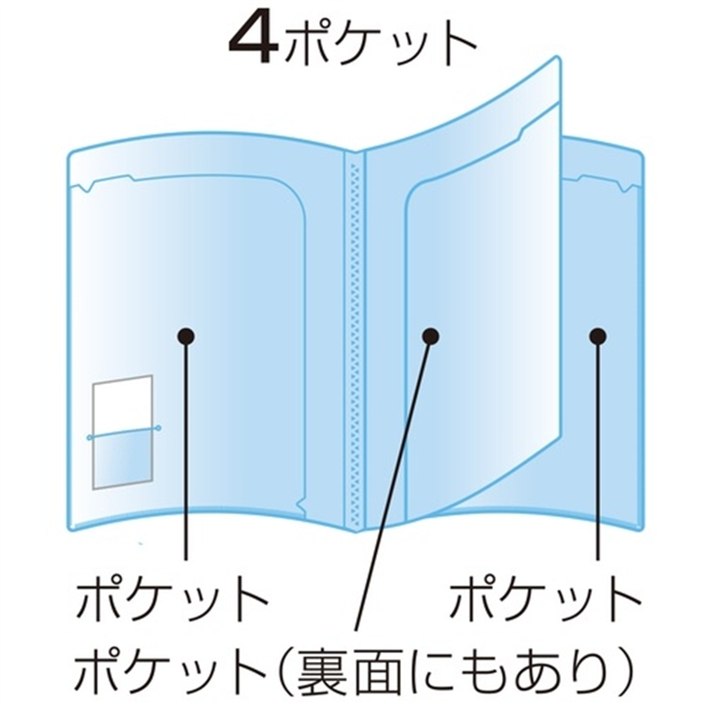 ビュートン スマートホルダー NSH-A4-4CB ブルー 1個（ご注文単位1個）【直送品】