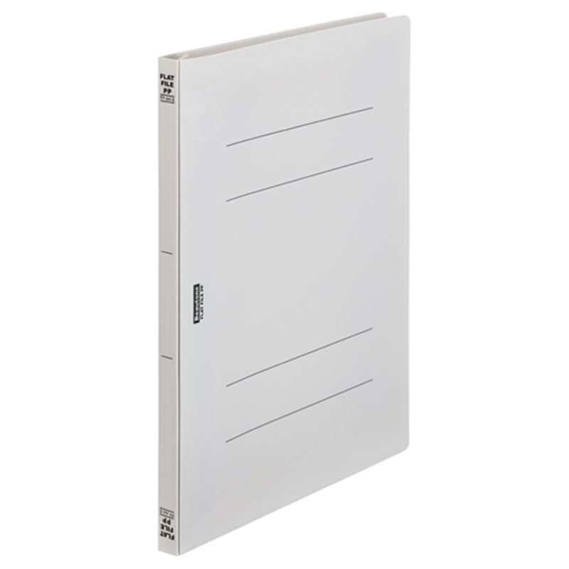 ビュートン フラットファイルPP A4S FF-A4S-GY 10冊 1個（ご注文単位1個）【直送品】