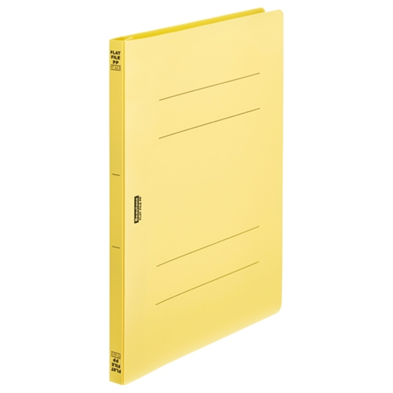 ビュートン フラットファイルPP A4S FF-A4S-Y 10冊 1個（ご注文単位1個）【直送品】
