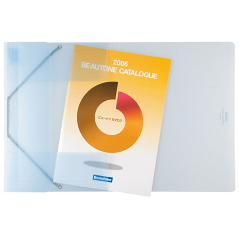 ビュートン フラットホルダー NFH-A4-CB A4 青 1個(ご注文単位1個)【直送品】