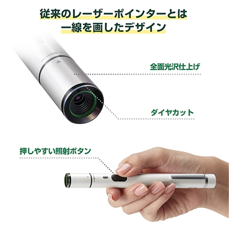 プラス レーザーポインター PL-G525WH 1個(ご注文単位1個)【直送品】