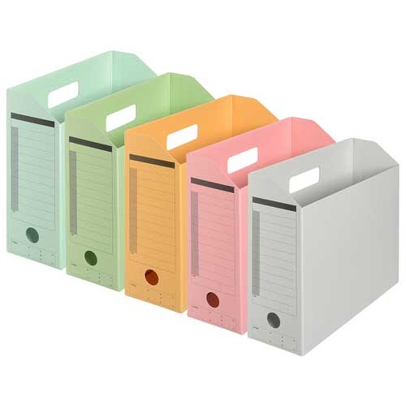 プラス ボックスファイル FL-051BF-MIX A4E 10冊 1個（ご注文単位1個）【直送品】