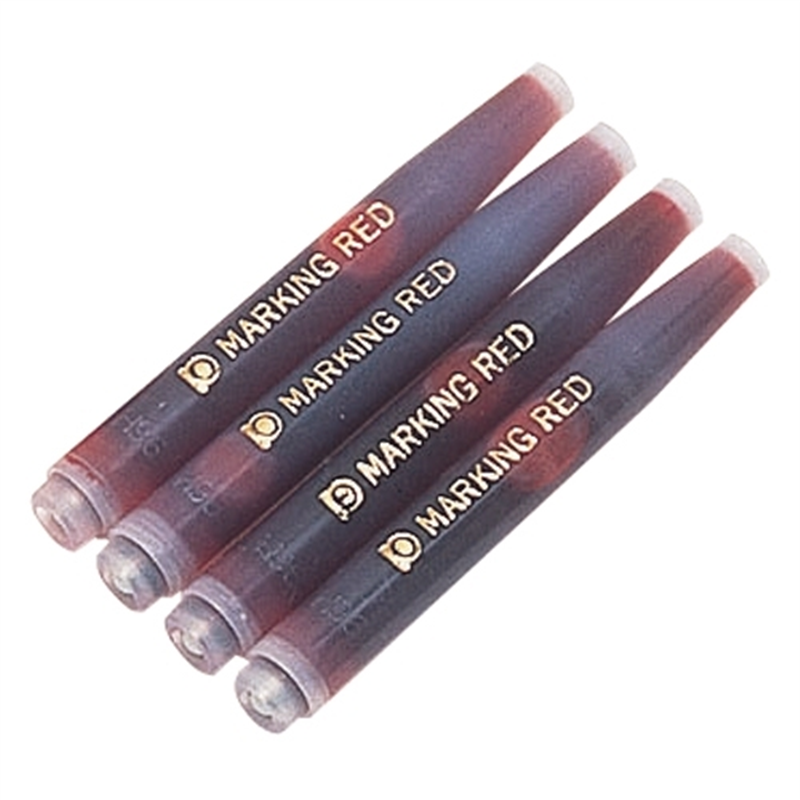 プラチナ万年筆 ソフトペンインク SPM-200#2 赤 4本入 1個(ご注文単位1個)【直送品】