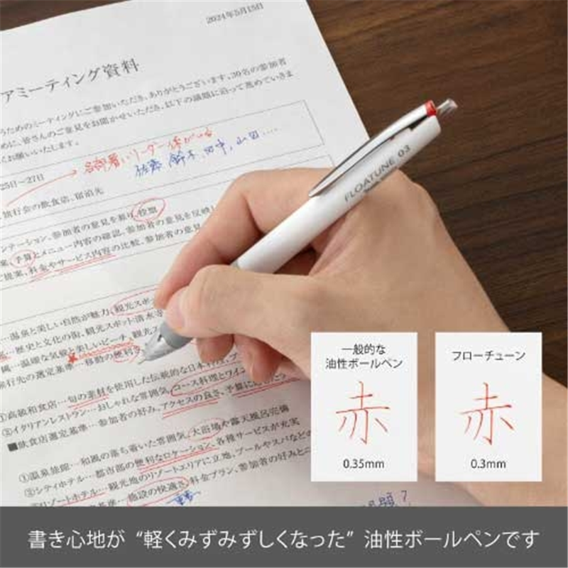 ぺんてる FLOATUNEフローチューン0.3赤BZN203-B 1個(ご注文単位1個)【直送品】