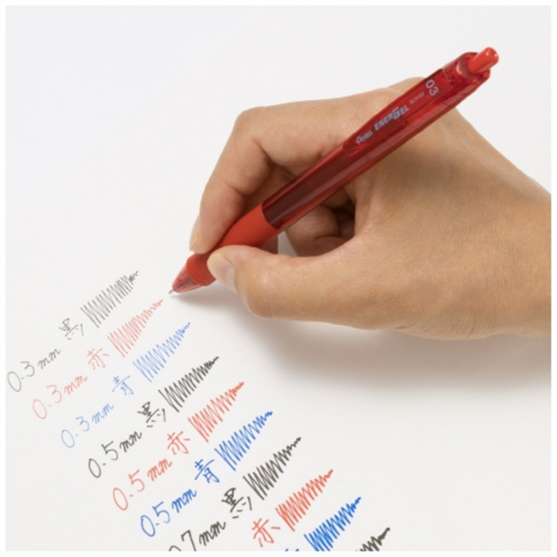 ぺんてる エナージェル・エス BLN123-B 赤 0.3 1個（ご注文単位1個）【直送品】