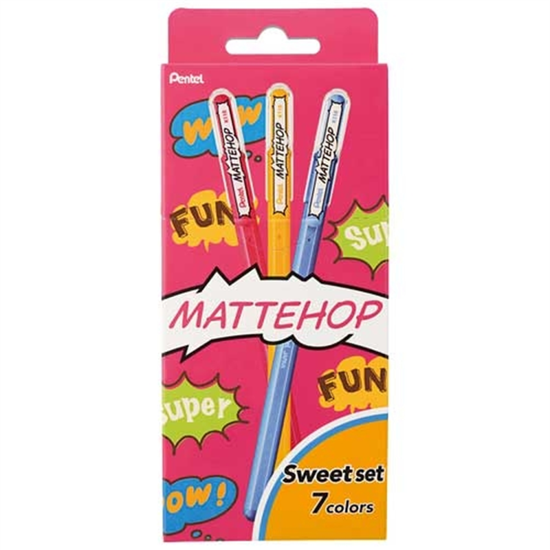 ぺんてる マットホップ スイート7色セットK110-V7STB 1個（ご注文単位1個）【直送品】