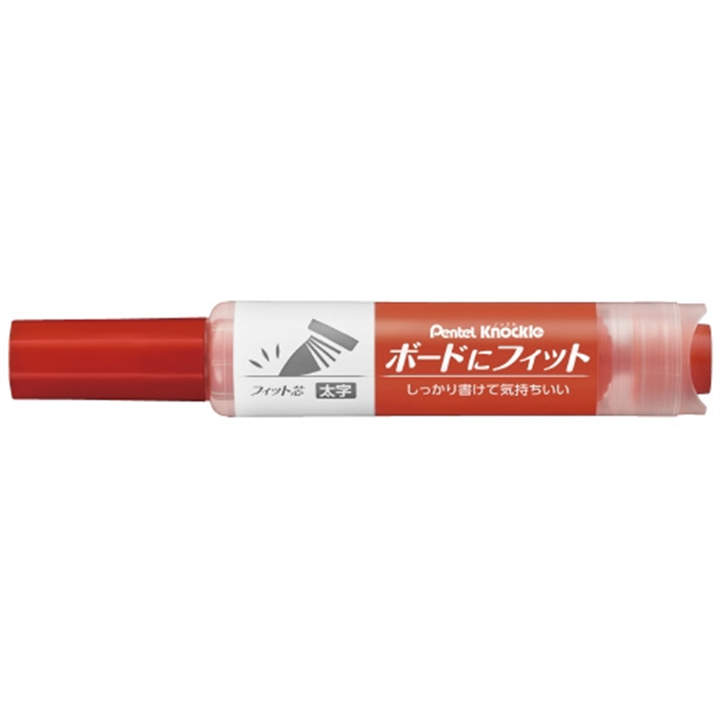 ぺんてる ノックル ボードにフィット 赤 EMWL5BF-B 1個(ご注文単位1個)【直送品】