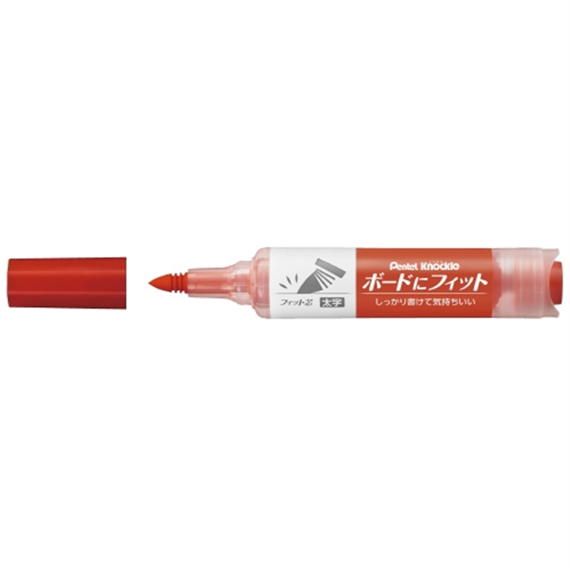 ぺんてる ノックル ボードにフィット 赤 EMWL5BF-B 1個(ご注文単位1個)【直送品】